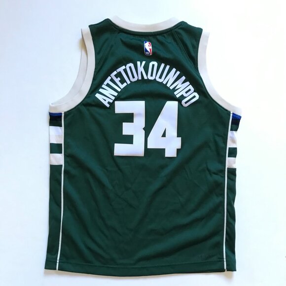 Nike Milwaukee Bucks Giannis Antetokounmpo Swingman Jersey Boys Medium #34 NBA - Picture 9 of 11